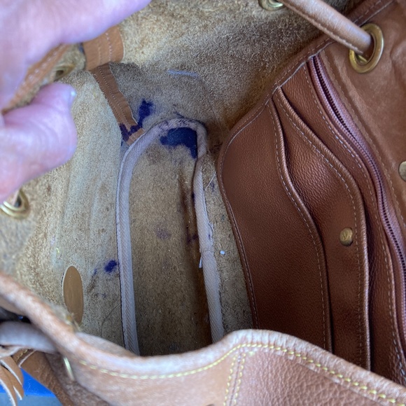 Vintage Dooney & Bourke Canyon Tan Leather Convertible Mini Backpack MADE in USA - Picture 9 of 9